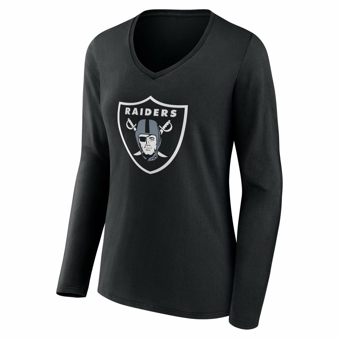 Las Vegas Raiders  Women's Team Authentic Personalized Name & Number Long Sleeve V-Neck T-Shirt