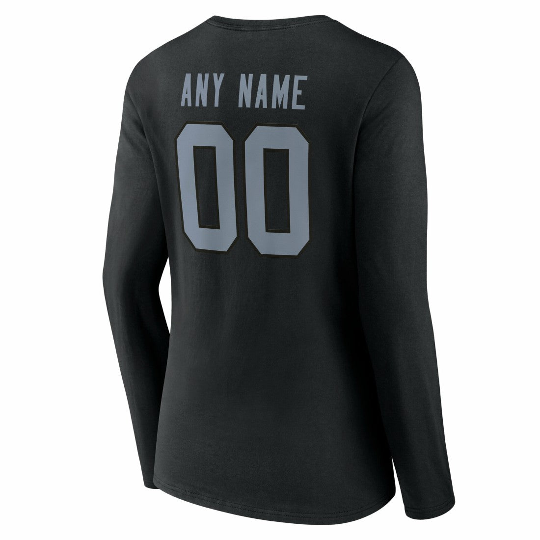 Las Vegas Raiders  Women's Team Authentic Personalized Name & Number Long Sleeve V-Neck T-Shirt
