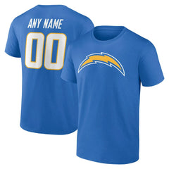 Los Angeles Chargers  Team Authentic Personalized Name & Number T-Shirt