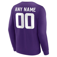 Minnesota Vikings  Team Authentic Personalized Name & Number Sweatshirt