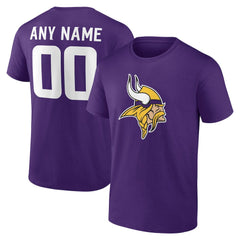 Minnesota Vikings  Team Authentic Personalized Name & Number T-Shirt