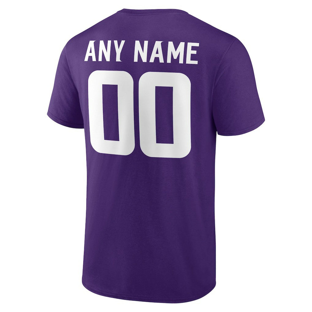 Minnesota Vikings  Team Authentic Personalized Name & Number T-Shirt