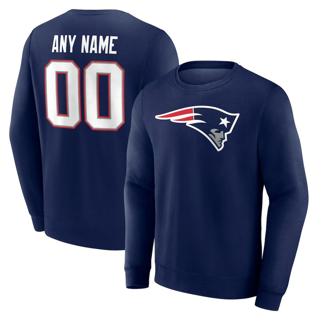 New England Patriots  Team Authentic Personalized Name & Number Sweatshirt