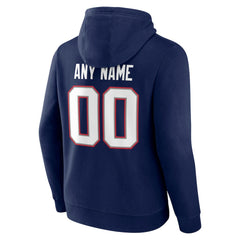 New England Patriots  Team Authentic Personalized Name & Number Hoodie