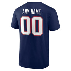 New England Patriots  Team Authentic Personalized Name & Number T-Shirt