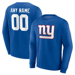 New York Giants  Team Authentic Personalized Name & Number Sweatshirt