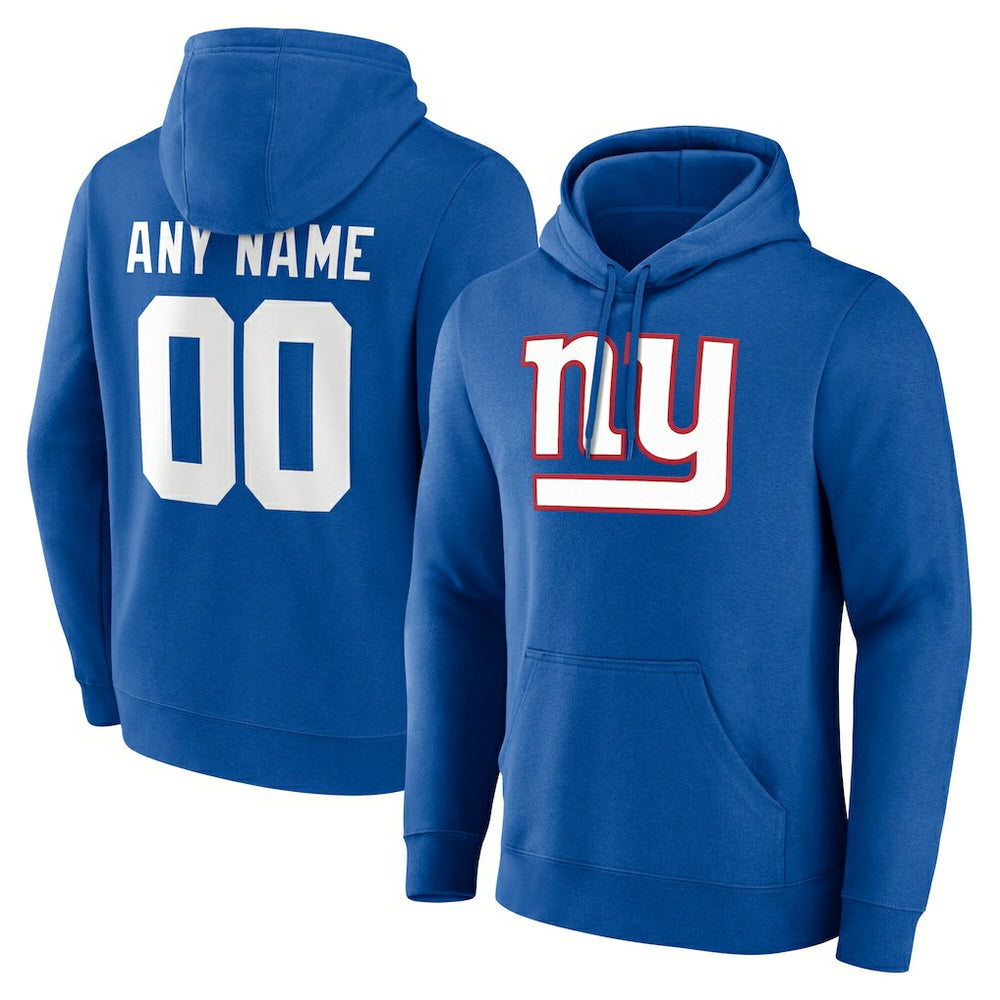 New York Giants  Team Authentic Personalized Name & Number Hoodie