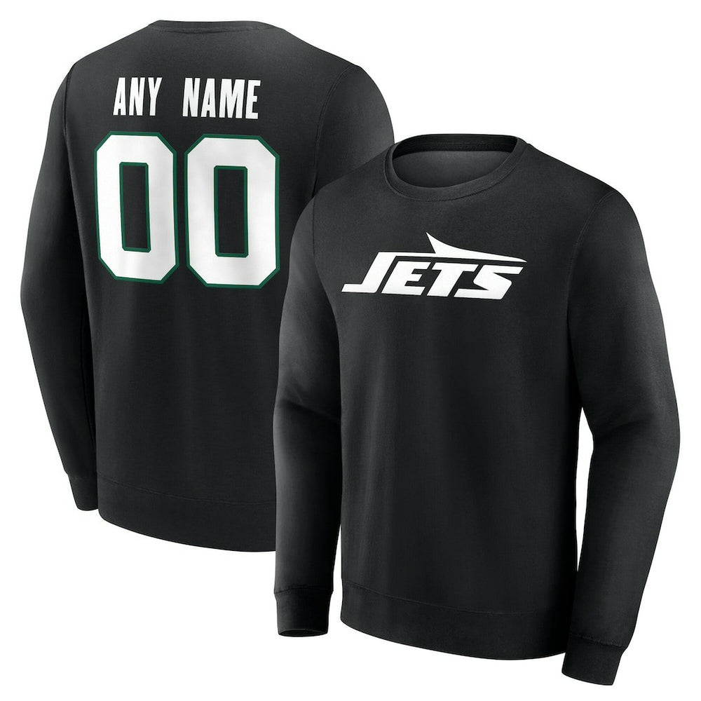 New York Jets  Team Authentic Personalized Name & Number Sweatshirt