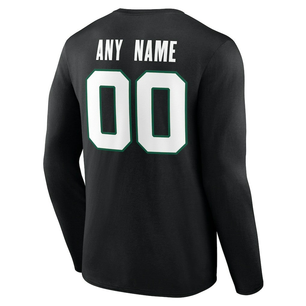New York Jets  Team Authentic Personalized Name & Number Long Sleeve T-Shirt
