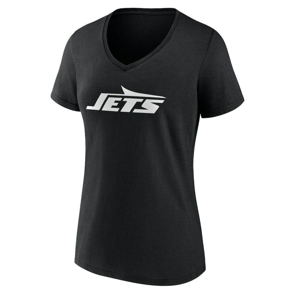 New York Jets  Women's Team Authentic Personalized Name & Number V-Neck T-Shirt