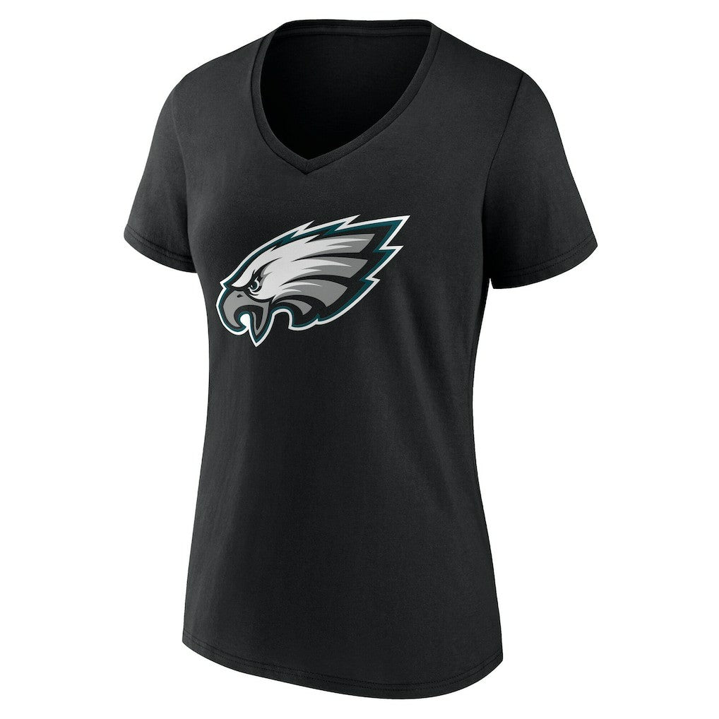 Philadelphia Eagles  Women's Team Authentic Personalized Name & Number V-Neck T-Shirt