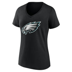 Philadelphia Eagles  Women's Team Authentic Personalized Name & Number V-Neck T-Shirt