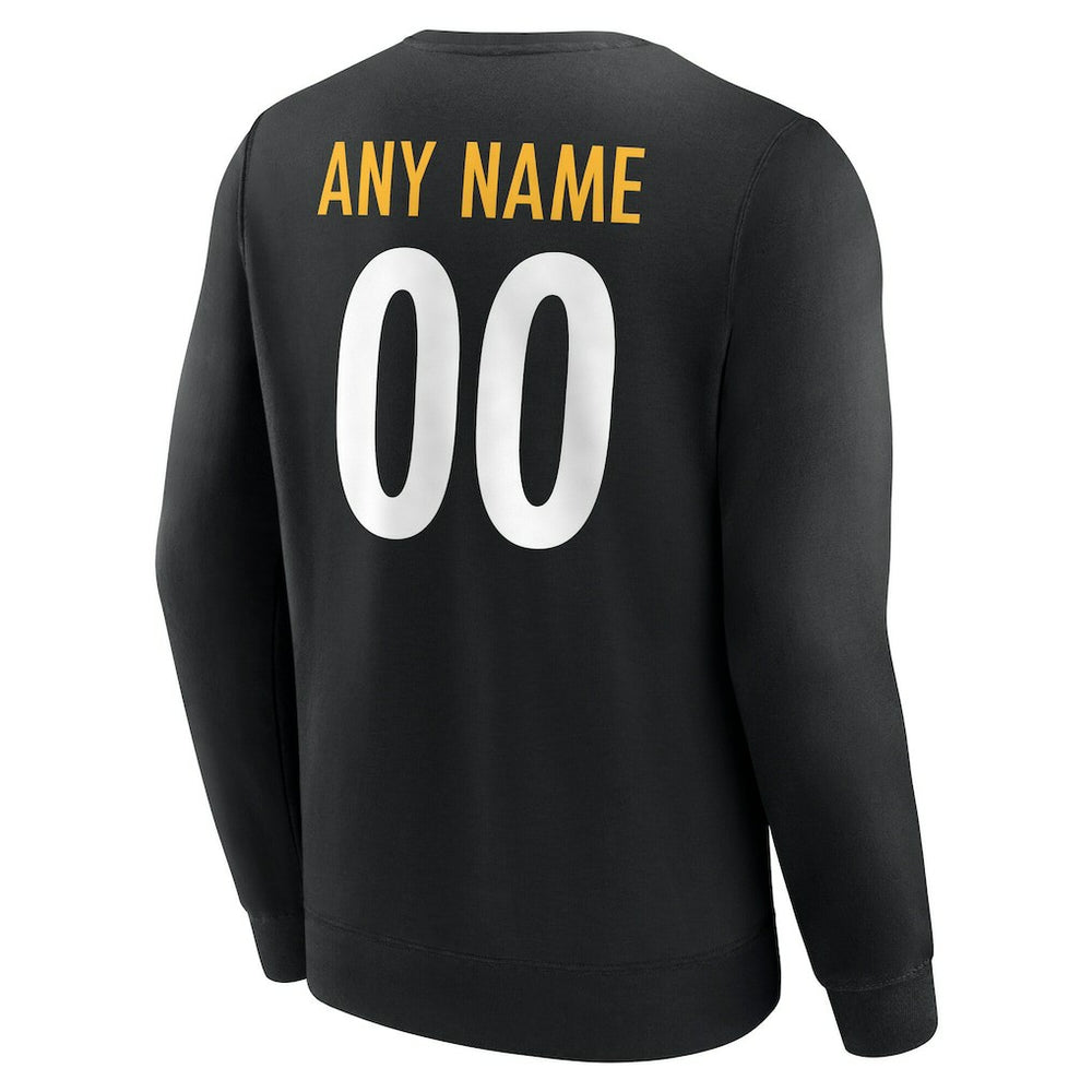 Pittsburgh Steelers  Team Authentic Personalized Name & Number Sweatshirt