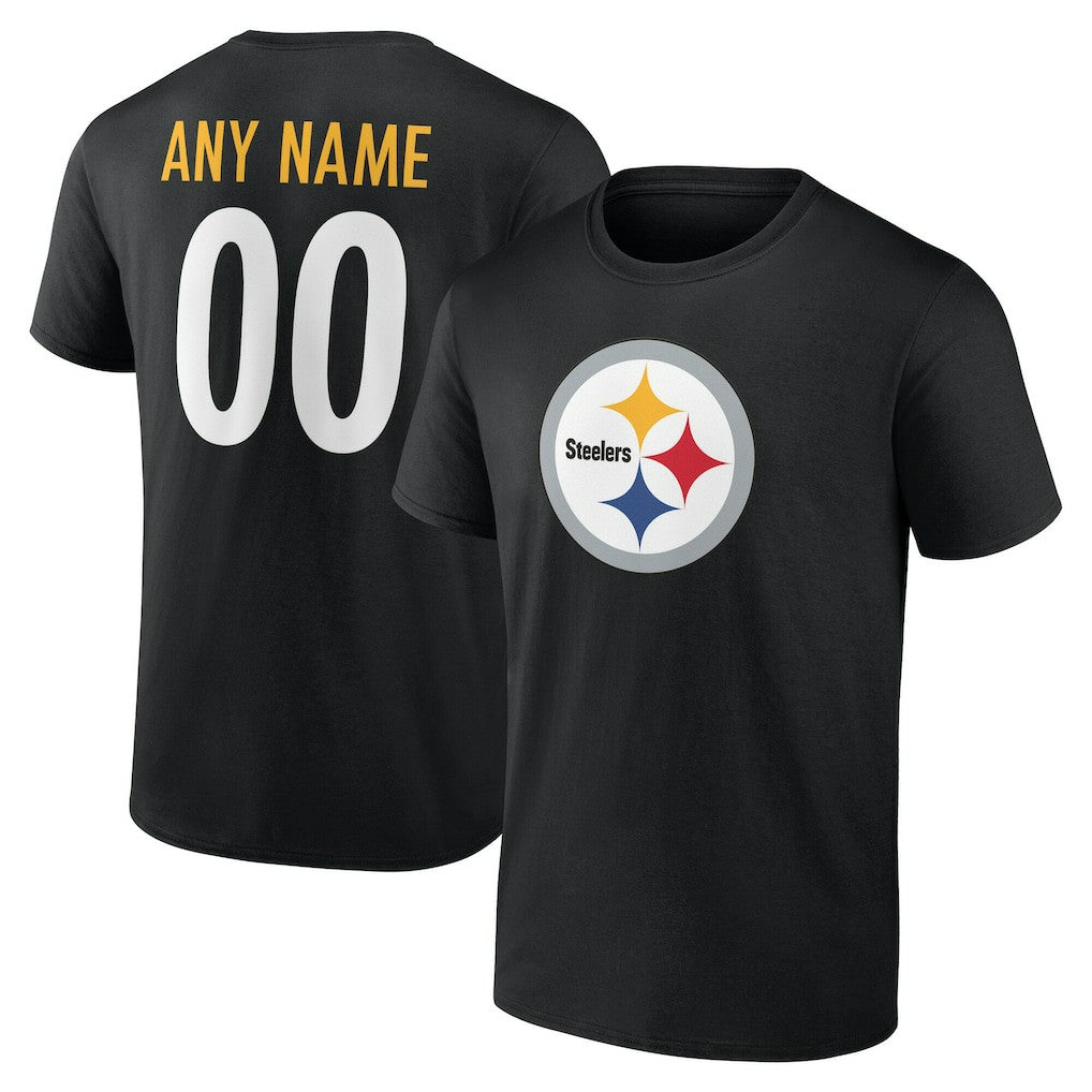 Pittsburgh Steelers  Team Authentic Personalized Name & Number T-Shirt