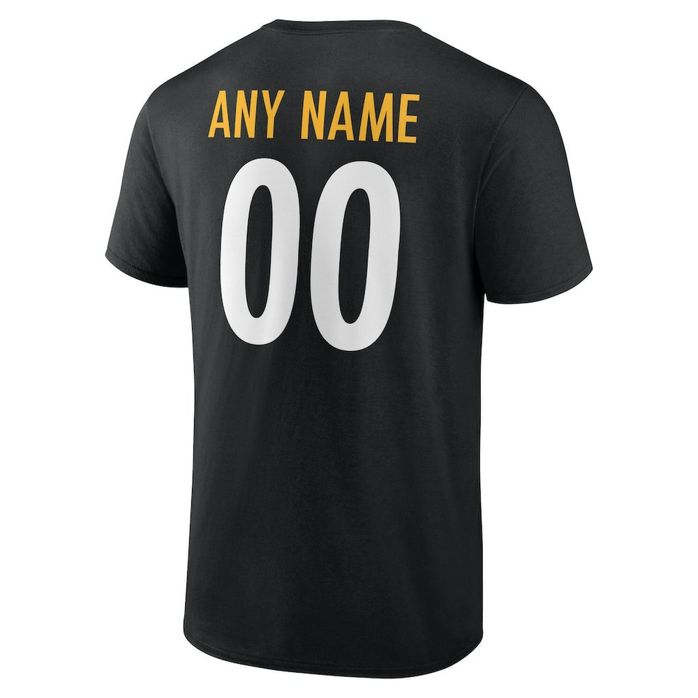 Pittsburgh Steelers  Team Authentic Personalized Name & Number T-Shirt