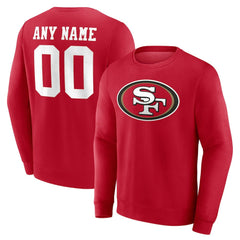 San Francisco 49ers  Team Authentic Personalized Name & Number Sweatshirt