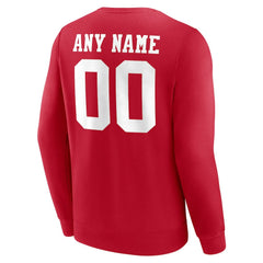 San Francisco 49ers  Team Authentic Personalized Name & Number Sweatshirt