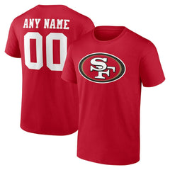 San Francisco 49ers  Team Authentic Personalized Name & Number T-Shirt