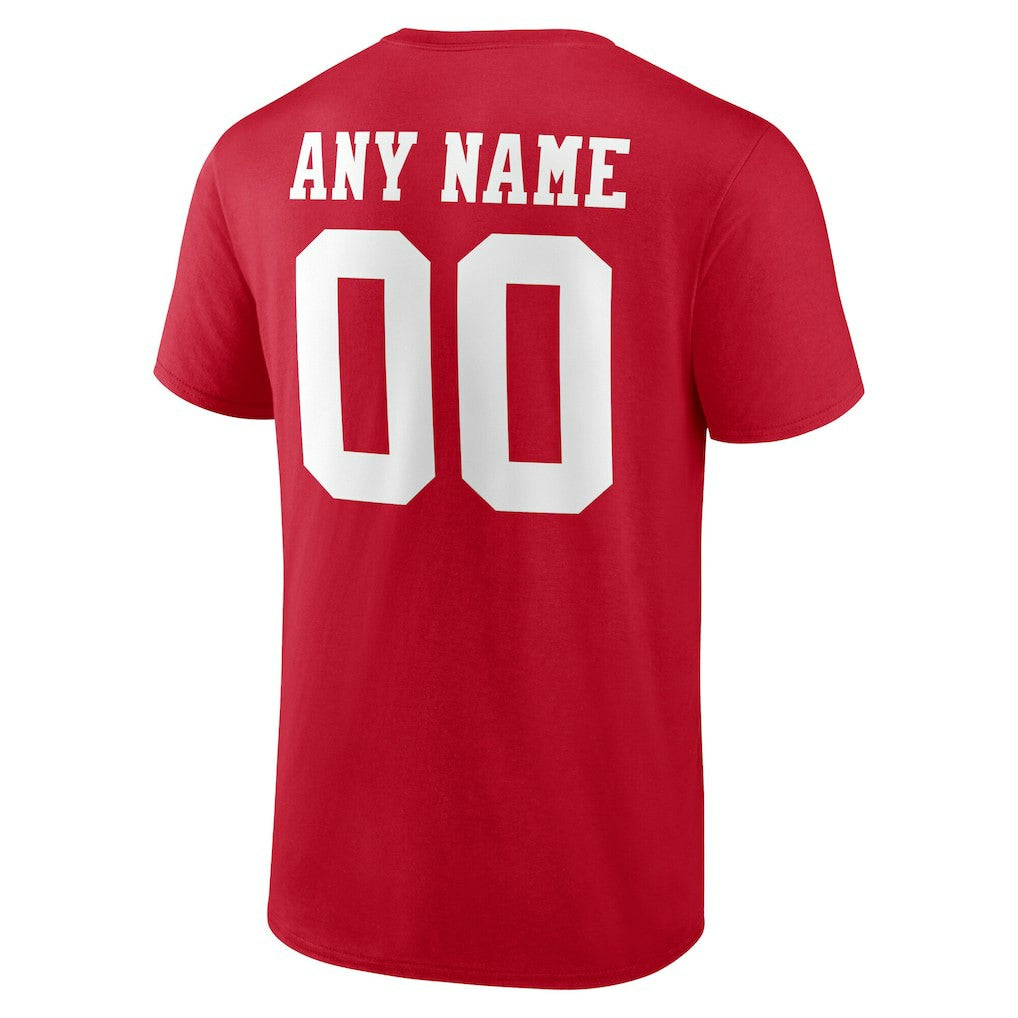 San Francisco 49ers  Team Authentic Personalized Name & Number T-Shirt