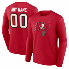 Tampa Bay Buccaneers  Team Authentic Personalized Name & Number Long Sleeve T-Shirt