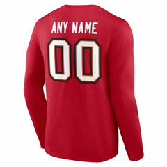 Tampa Bay Buccaneers  Team Authentic Personalized Name & Number Long Sleeve T-Shirt