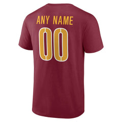 Washington Commanders  Team Authentic Personalized Name & Number T-Shirt