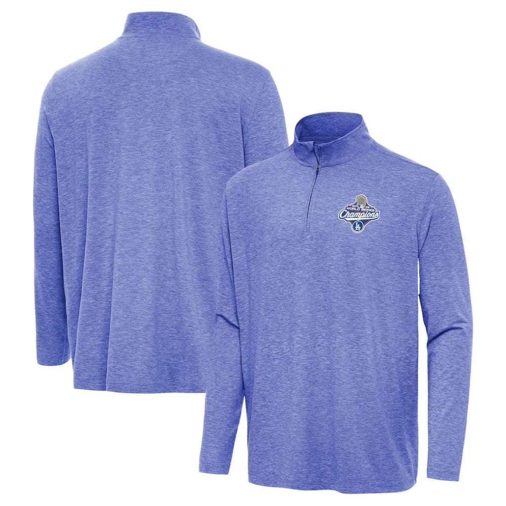 Los Angeles Dodgers Antigua 2025 World Series Champions Hunk Quarter-Zip Top | MLB Shop
