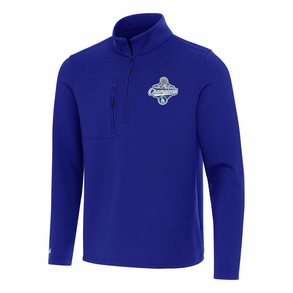 Los Angeles Dodgers Antigua 2025 World Series Champions Insider Quarter-Zip Pullover | MLB Outlet
