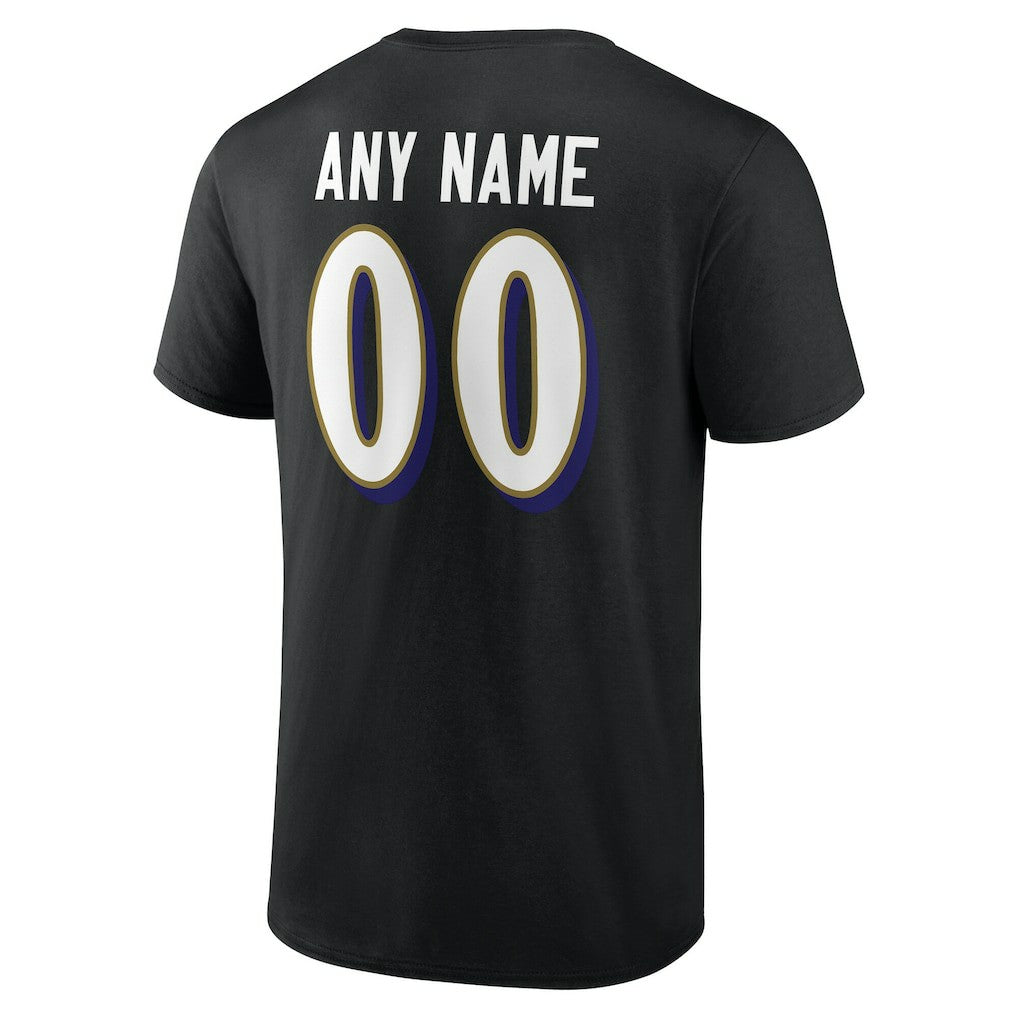 Baltimore Ravens  Big & Tall Team Authentic Custom T-Shirt