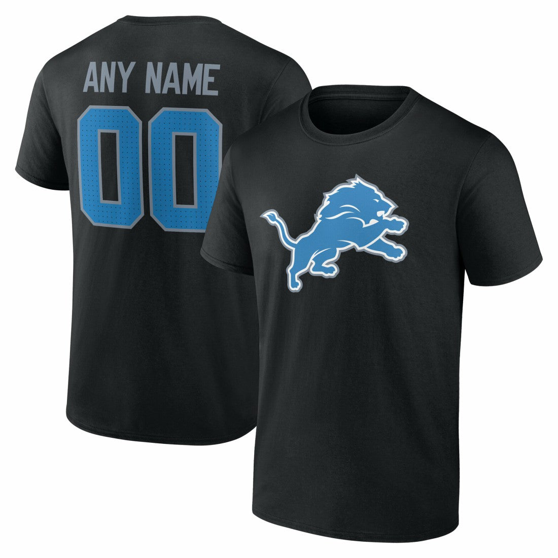 Detroit Lions  Big & Tall Team Authentic Custom T-Shirt