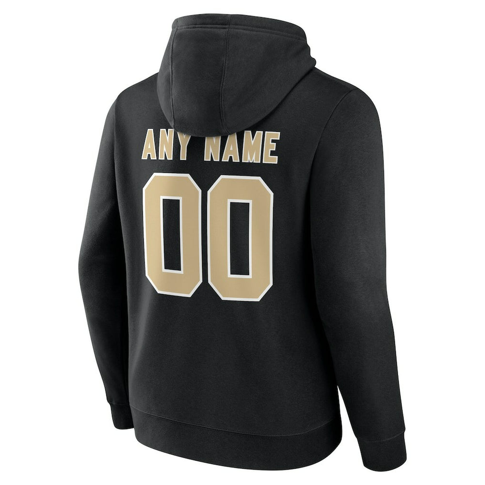 New Orleans Saints  Big & Tall Team Authentic Custom Hoodie