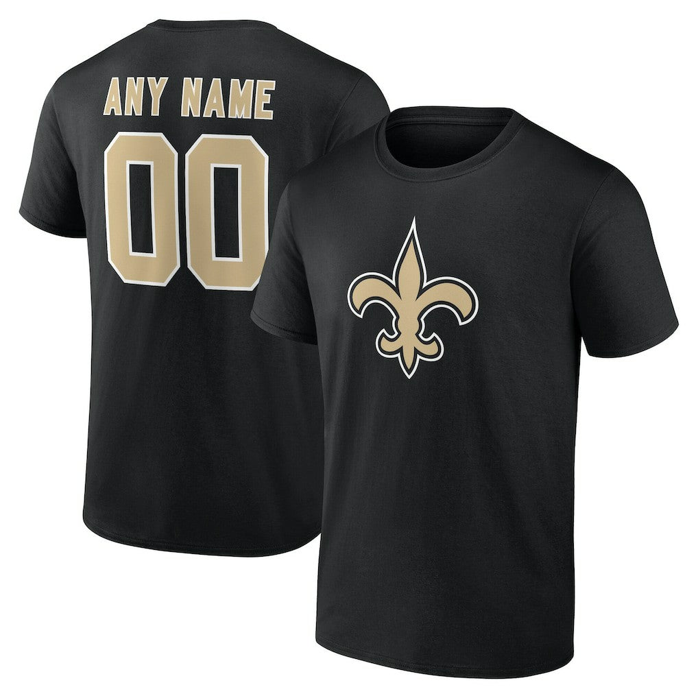 New Orleans Saints  Big & Tall Team Authentic Custom T-Shirt
