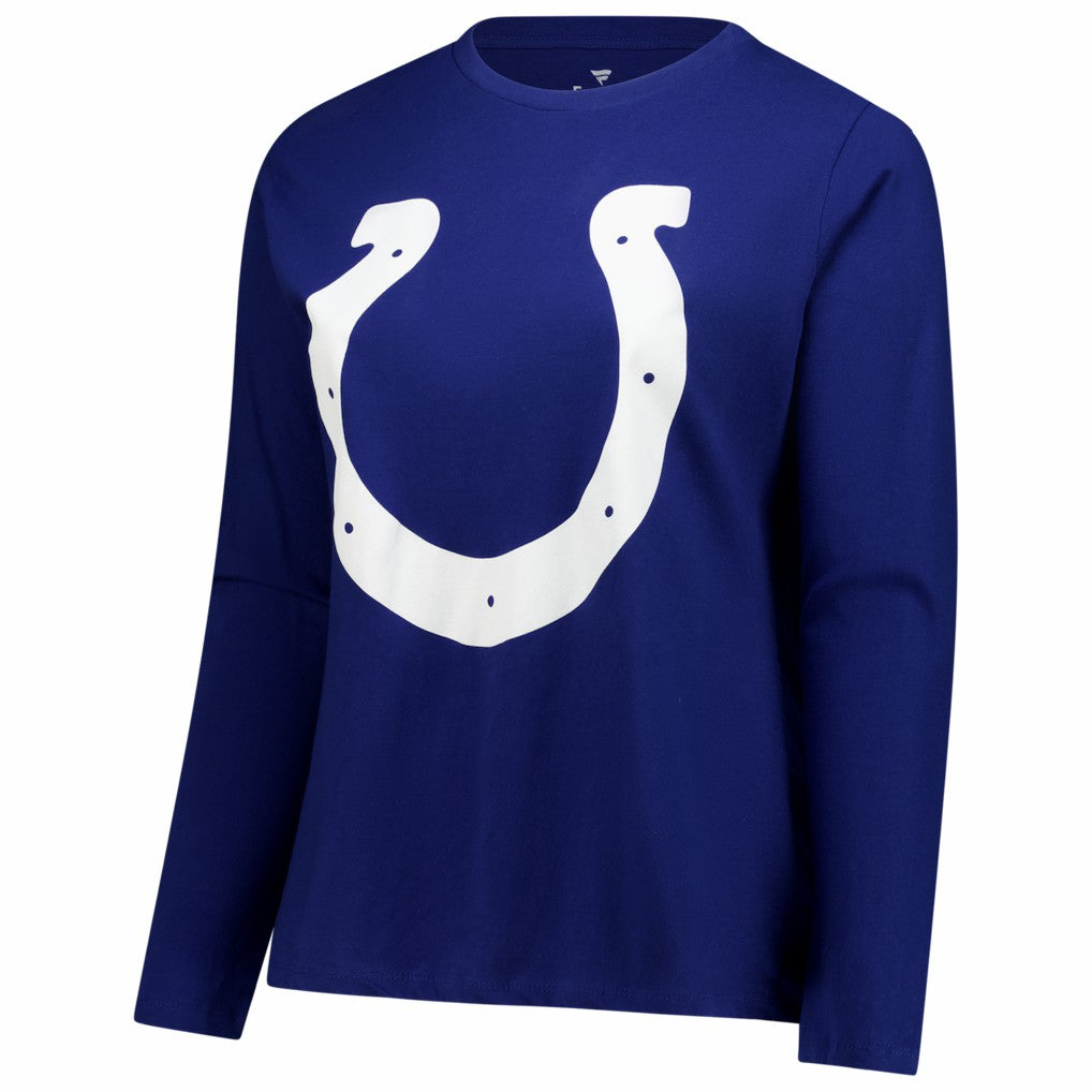 Indianapolis Colts Fanatics Women's Plus Size Scoop Neck Long Sleeve T-Shirt