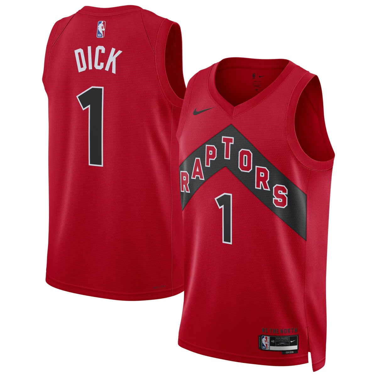 Gradey Dick Toronto Raptors Unisex Swingman Player Jersey New