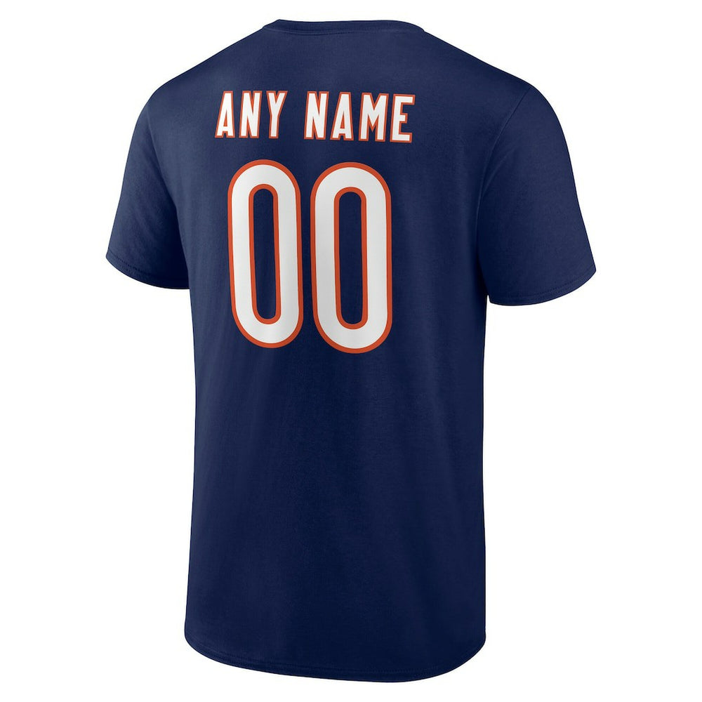 Chicago Bears  Big & Tall Team Authentic Custom T-Shirt