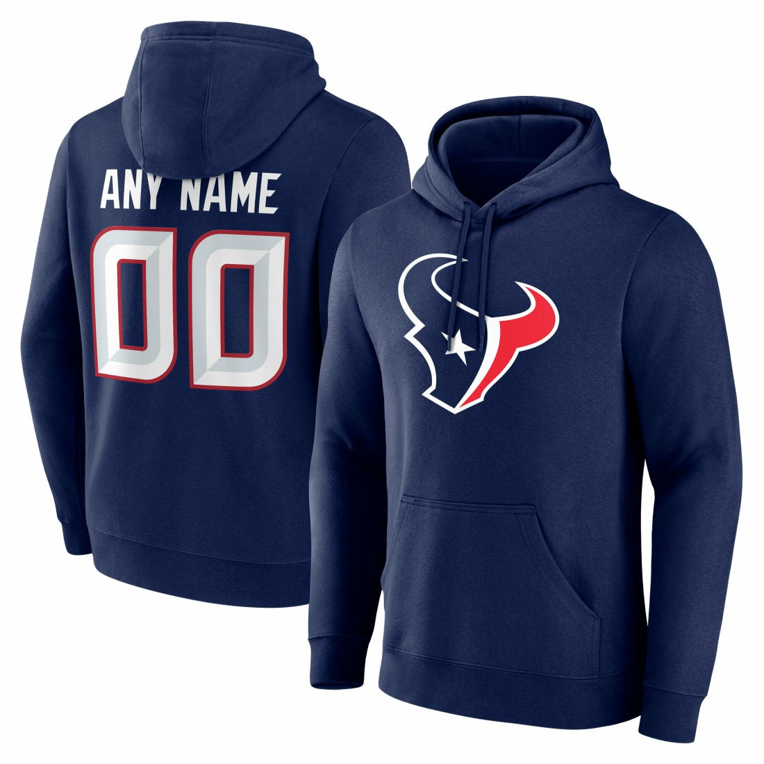Houston Texans  Big & Tall Team Authentic Custom Hoodie