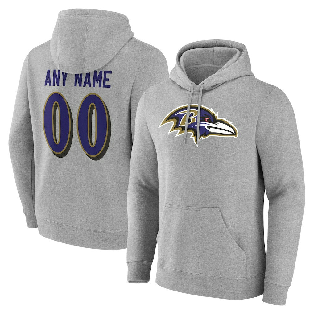 Baltimore Ravens  Big & Tall Team Authentic Custom Hoodie