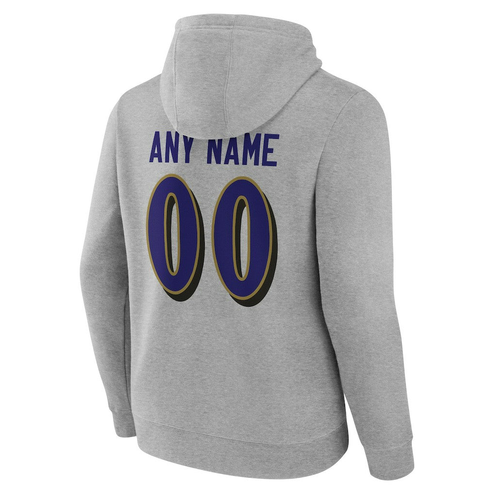 Baltimore Ravens  Big & Tall Team Authentic Custom Hoodie