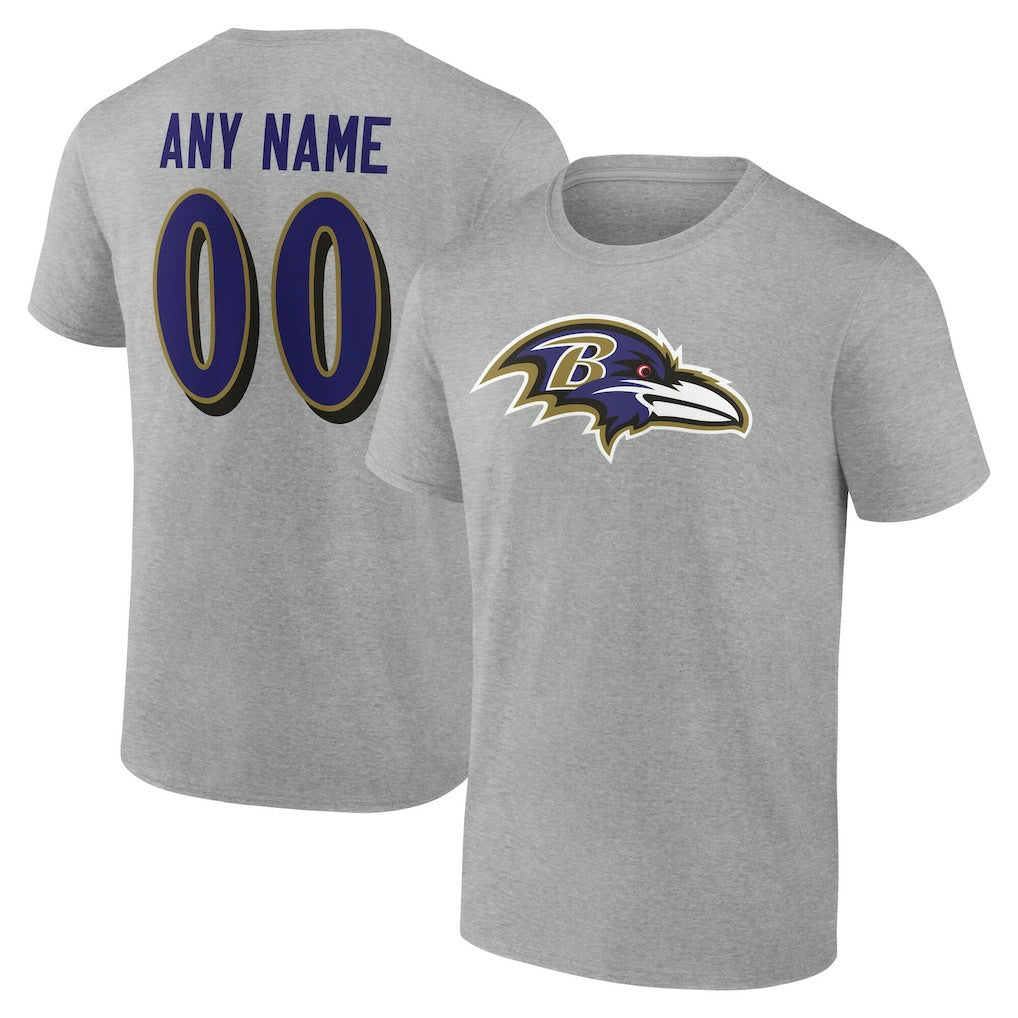 Baltimore Ravens  Big & Tall Team Authentic Custom T-Shirt