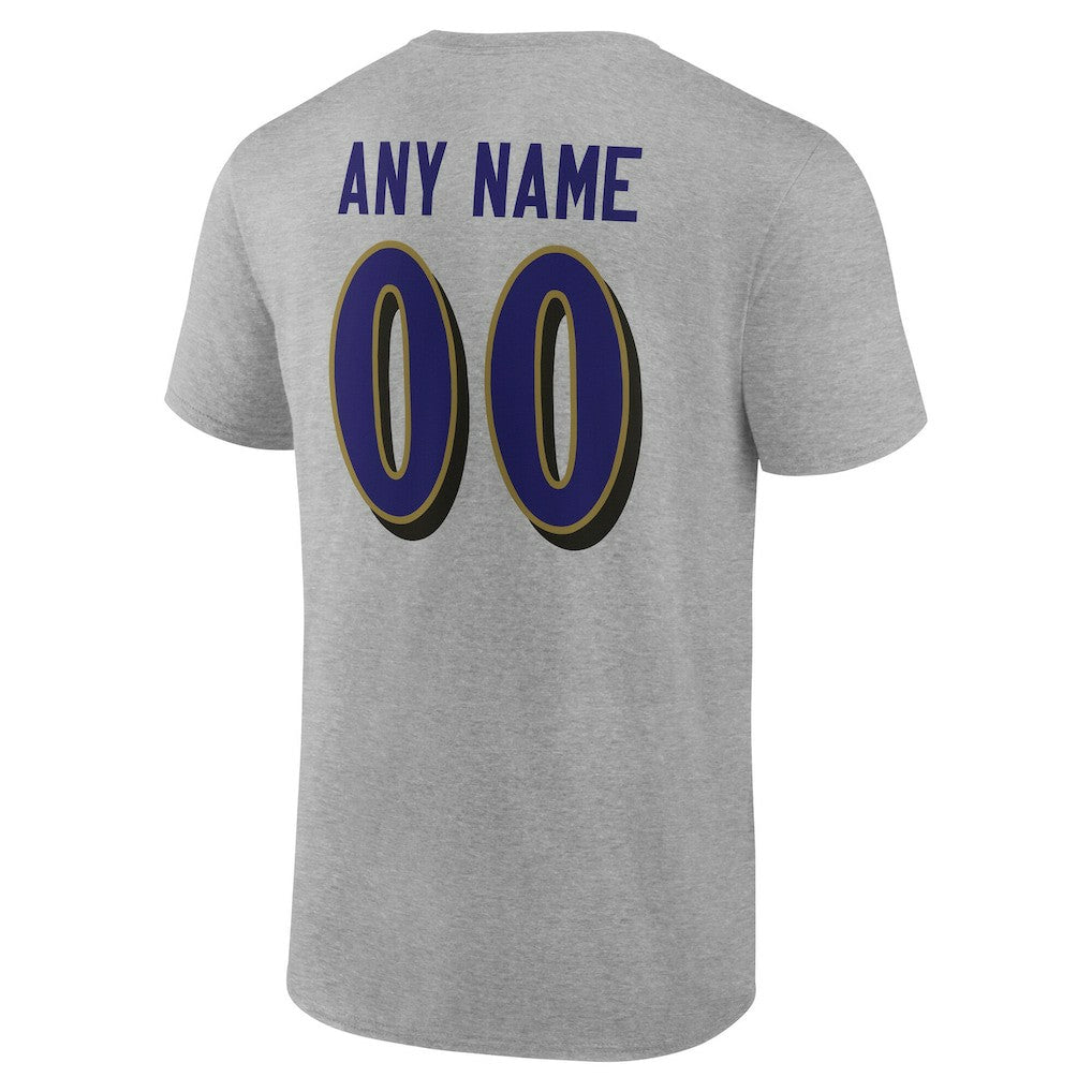 Baltimore Ravens  Big & Tall Team Authentic Custom T-Shirt