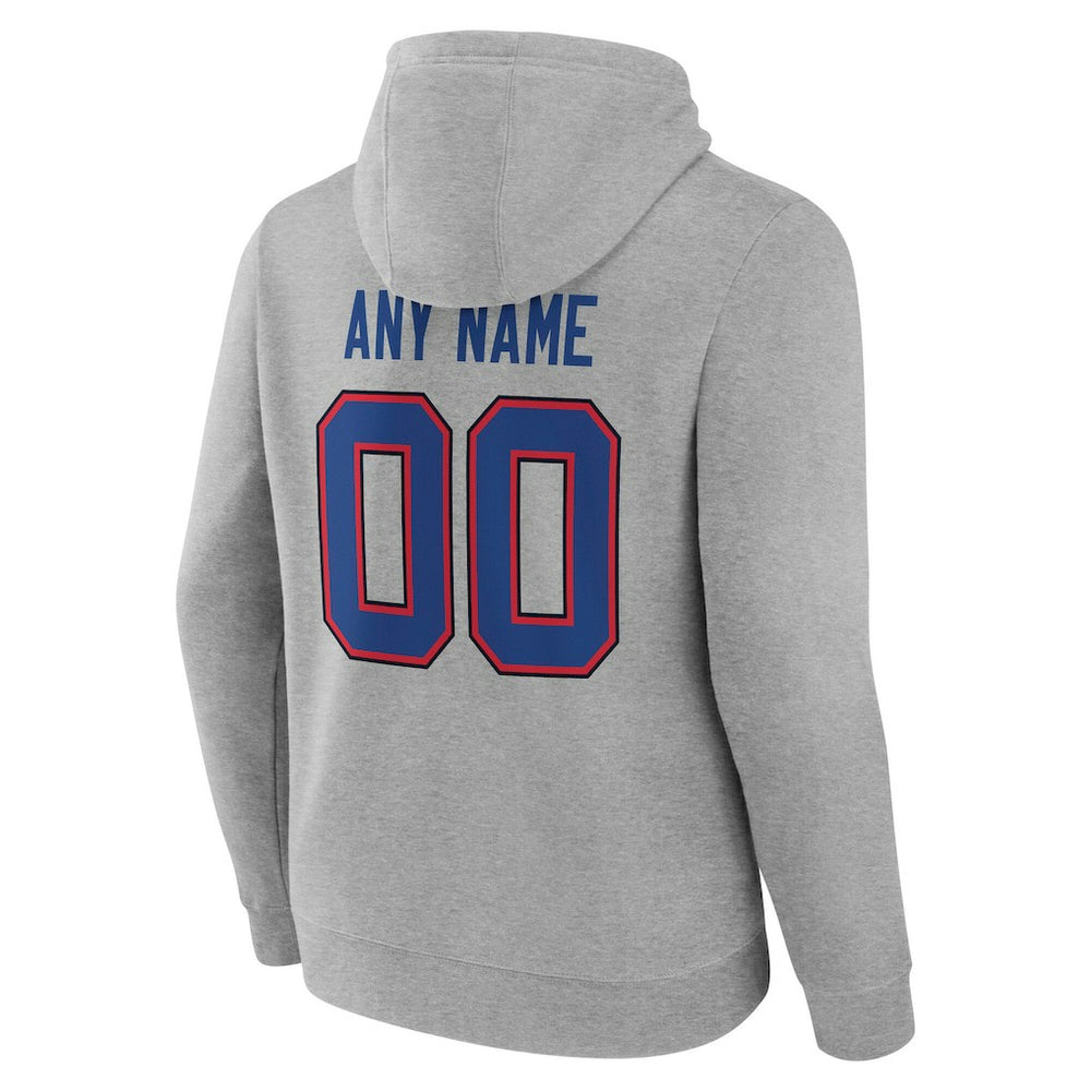 Buffalo Bills  Big & Tall Team Authentic Custom Hoodie
