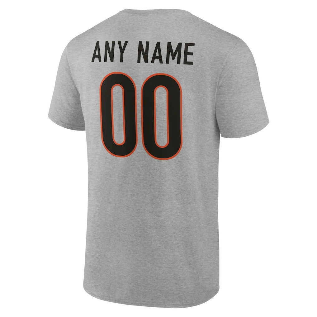 Cincinnati Bengals  Big & Tall Team Authentic Custom T-Shirt