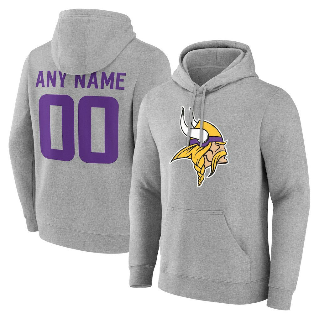 Minnesota Vikings  Big & Tall Team Authentic Custom Hoodie