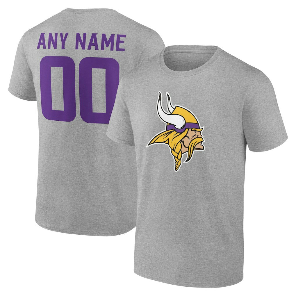 Minnesota Vikings  Big & Tall Team Authentic Custom T-Shirt