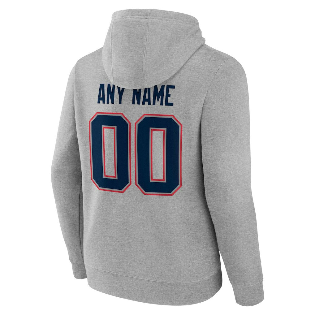 New England Patriots  Big & Tall Team Authentic Custom Hoodie