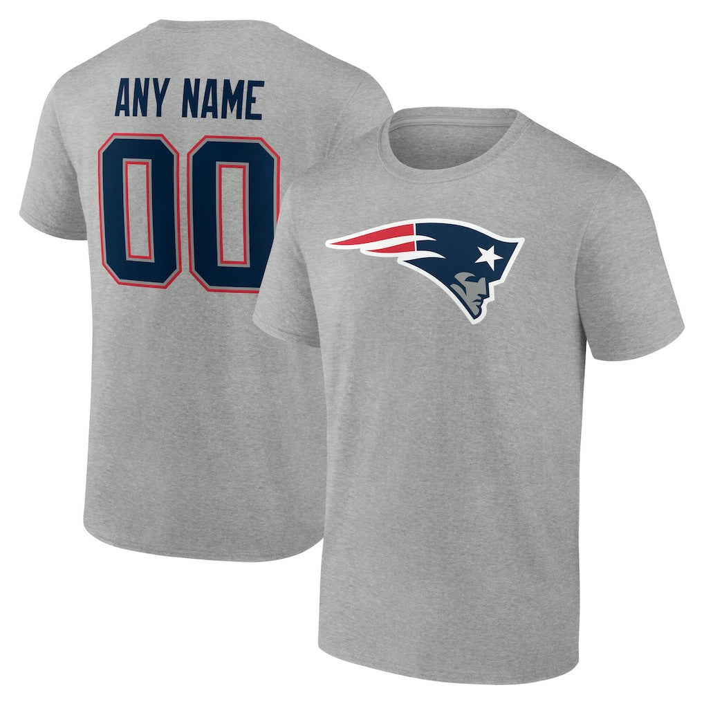 New England Patriots  Big & Tall Team Authentic Custom T-Shirt