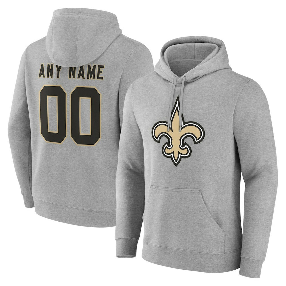 New Orleans Saints  Big & Tall Team Authentic Custom Hoodie