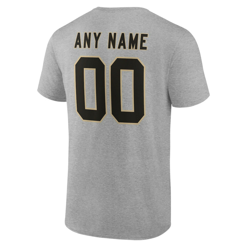 New Orleans Saints  Big & Tall Team Authentic Custom T-Shirt
