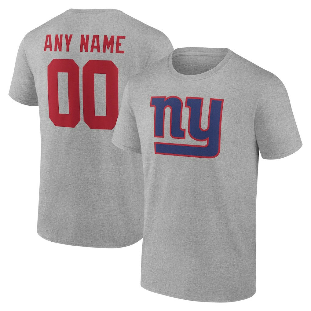 New York Giants  Big & Tall Team Authentic Custom T-Shirt