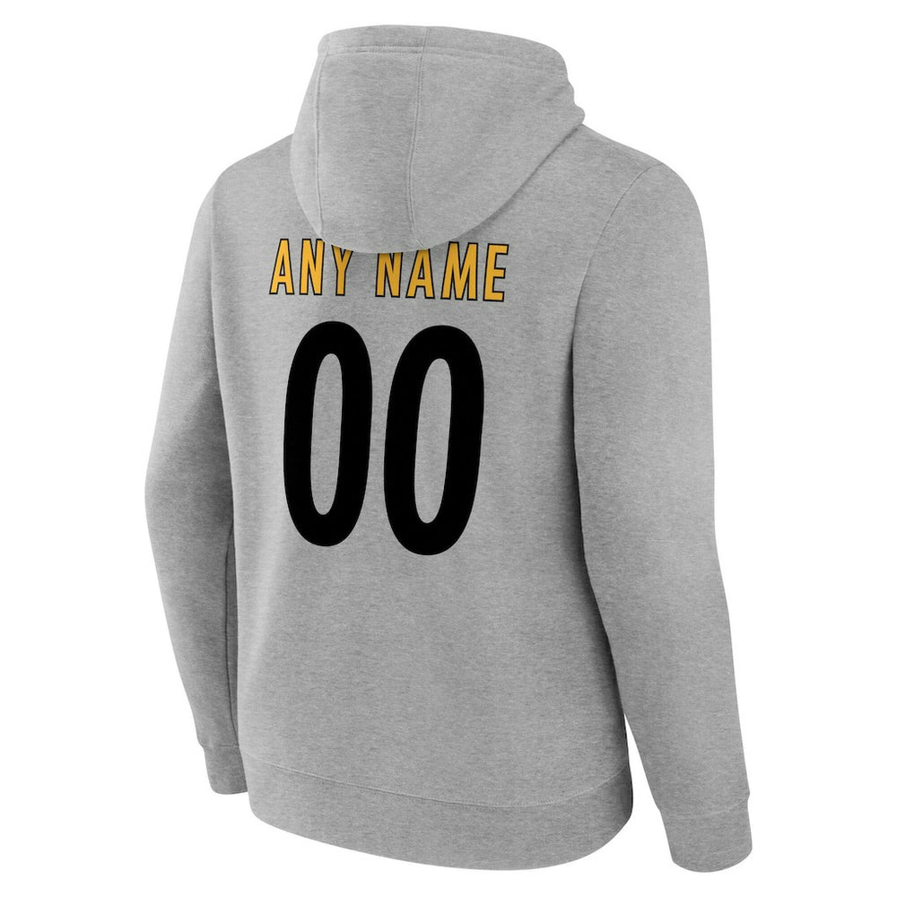 Pittsburgh Steelers  Big & Tall Team Authentic Custom Hoodie
